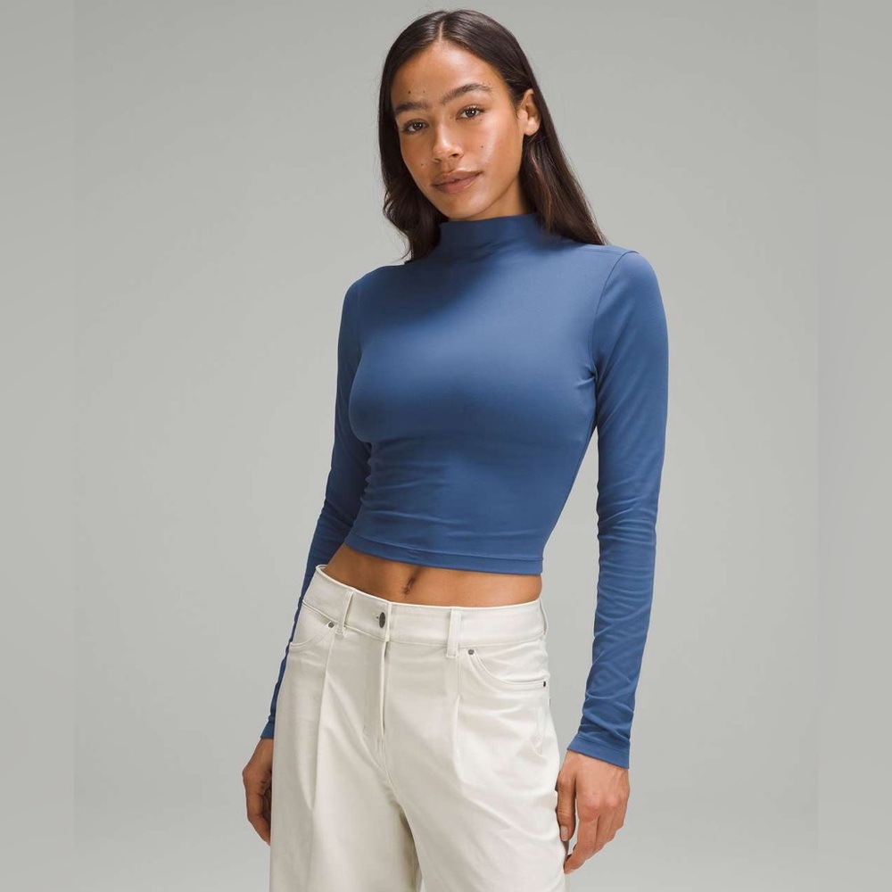 Lululemon All Aligned Mock-Neck Long-Sleeve Shirt
| Pitch Blue